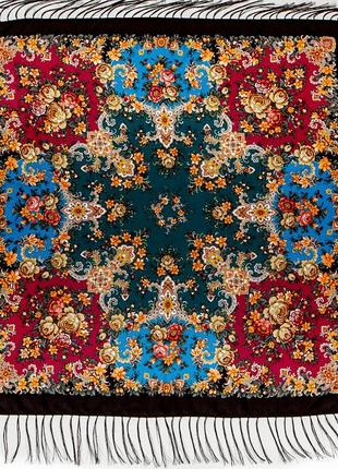 Шерстяной павлопосадский платок услада 1271.42 фото
