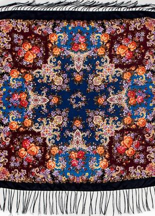 Шерстяной павлопосадский платок услада 1271.52 фото