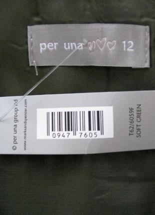 Стильная новая офисная юбка с вышивкой per una marks&spencer полиэстр хлопок м 46-48 a82n3 фото