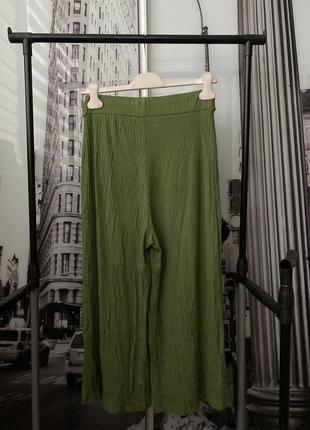 Кюлоти, брюки в рубчик stradivarius 4
