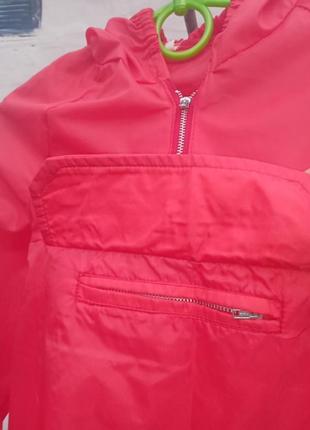 Куртка вітровка рожева3 фото