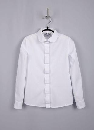 Подростковая белая блузка1 фото