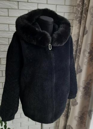 Стильные теплые куртки пальто,с мехом,капюшоном,ангора альпака.2 фото