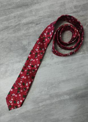 Мужской новогодний галстук с музыкой,новорічна краватка