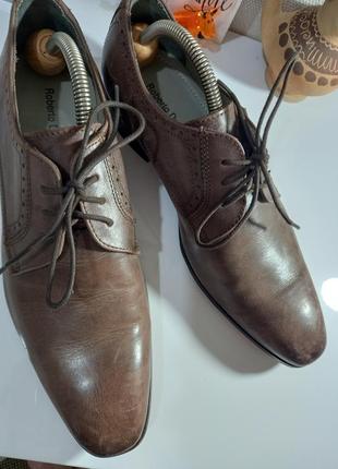 Фірмові чоловічі італійські туфлі roberto durville3 фото