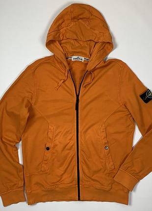Stone island garment dyed zip hoodie худі на замку