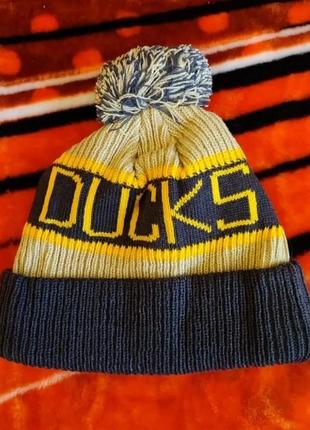 💯🏒🥅 оригінал. тепла шапка на флісі new era x nhl anaheim ducks4 фото