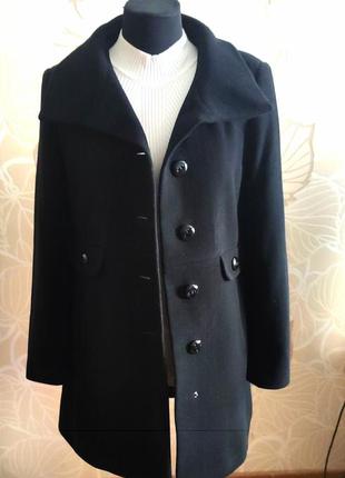 Чорное новое кашемировое пальто премиального бренда gerry weber в европейском размере 382 фото
