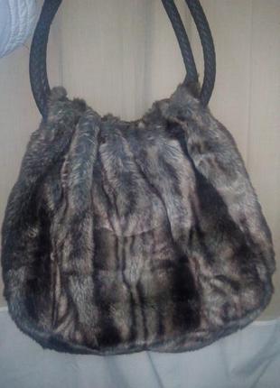 Сумка хутряна bank