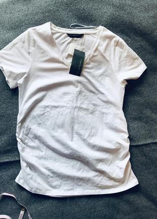 Біла футболка для вагітних від mothercare