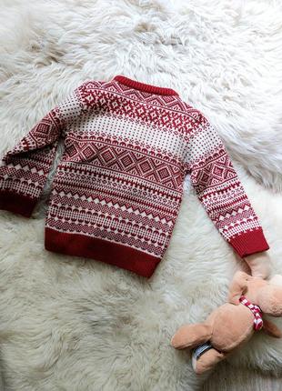 ❄️🌟❄️ шикарний теплий светр скандинавський принт3 фото