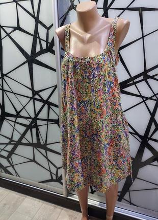 Летнее цветочное платье с набивным принтом еloise 44-488 фото