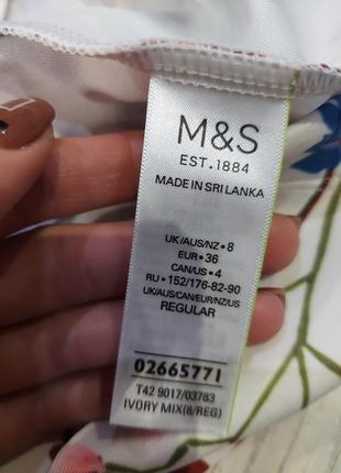 Женственное платье m&s в цветочный принт из неопрена 42-444 фото