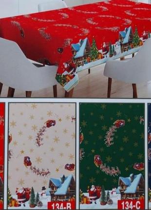 Новогодняя клеёнка на стол, скатерть на стол
