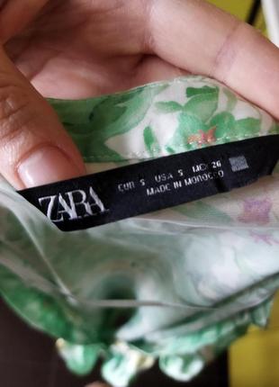 Атласна блуза zara.3 фото