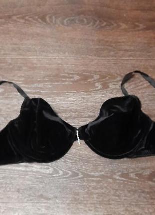 Брендовый бархатный бюстгалтер р.38 dd 85 dd от ann summers лодыжки поролон3 фото