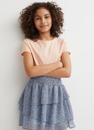 Спідниця для дівчинки, зріст 146-152, колір блакитний