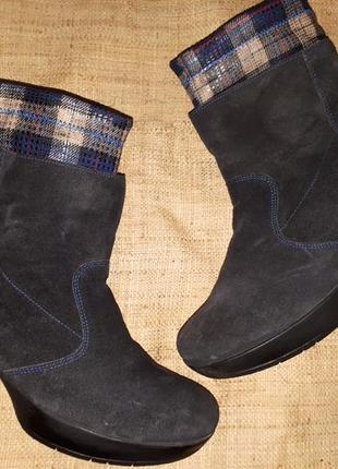 39р-25.5 замша утеплены ботинки think