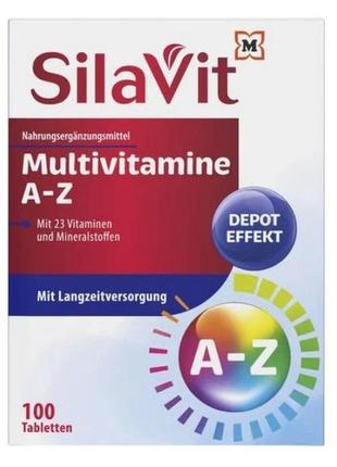 Вітаміни silavit multivitamine a-z 100 таблеток2 фото
