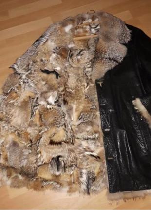 Мужская зимняя кожаная куртка2 фото