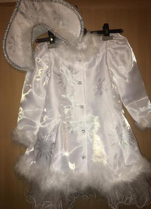 Карнавальный костюм платье снегурочки purpurino5 фото