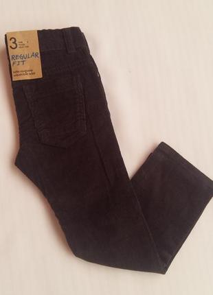 Вельветовые штаны kiabi (франция) на 2-3 годика (размер 90-97)1 фото