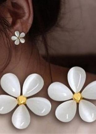 Серьгі-гводики квіток жасмина