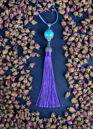 Дизайнерський підвіс з натуральним камінням