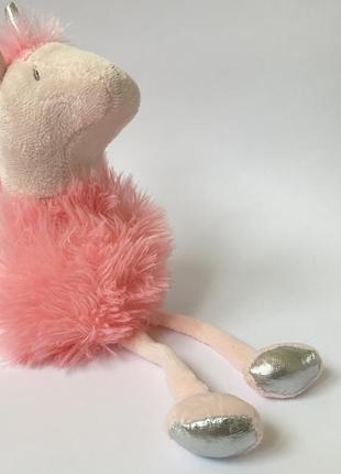 Мягкая игрушка единорог 🦄 очень красивый розовый1 фото