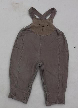 H&m. вельветовий комбінезон на весну 74 розмір на 6-9 місяців.
