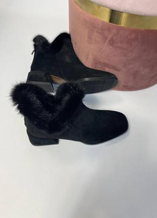 Ботинки ✔️в наличии женские зима натуральная кожа замша норка2 фото