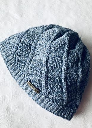 Пов‘язка на голову чалма в‘язана тепла беж біла handmade6 фото