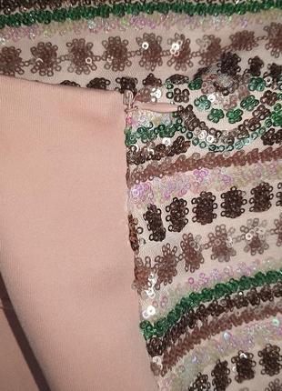 Сверкающая новогодняя юбка в пайетках lofty manner 12-14 размер.9 фото
