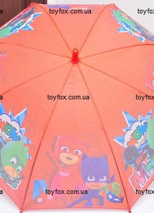 Детский зонт трость герои в масках алетт гекко кетбой2 фото