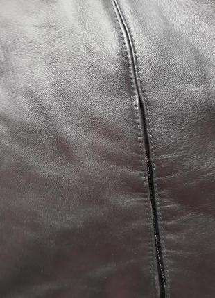Кожаная безрукавка, жилетка genuine leather 38/м/464 фото