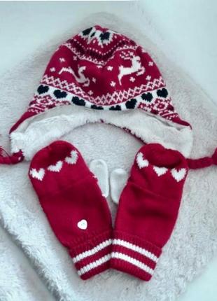 Комплект шапка + рукавички matalan p. 3/6 лет