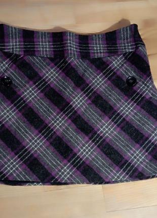Юбка в клетку мини