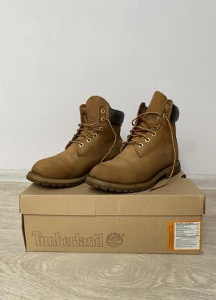Оригинальные ботинки timberland классические рыжие мужские женские унисекс 8 us