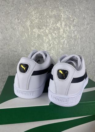 Мужские кожаные белые кроссовки puma basket classic5 фото