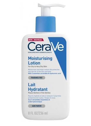 Cerave moisturizing lotion lait hydratant 236 мл молочко увлажняющие для тела1 фото