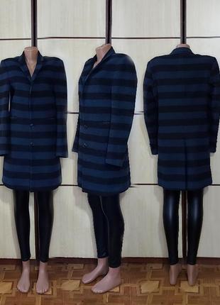 Классное полосатое пальто. gxg. размер м.