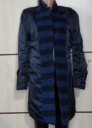 Классное полосатое пальто. gxg. размер м.8 фото