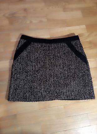 Мини юбка твид