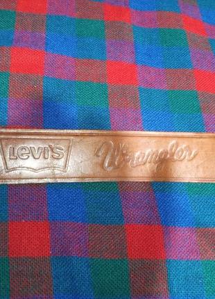 Ремень кожаный тисненый с литой бляхой винтажный