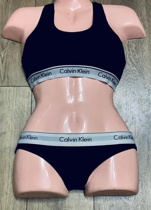 Комплект спортивного белья -топ и слипы calvin klein (оригинал)4 фото