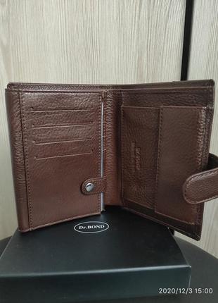 Чоловічий шкіряний гаманець портмоне шкіряне3 фото