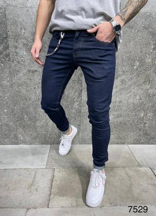 Чоловічі джинси сині9 фото