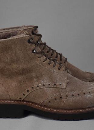 Navyboot черевики броги оксфорди жіночі зимові цигейка овчина. швейцарія. оригінал. 37 р./24 см.