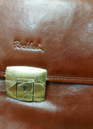 Мужской деловой кожаный портфель r201824 фото