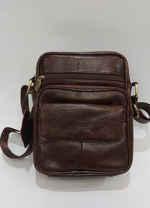 Сумка міська чоловіча bd 772 коричнева